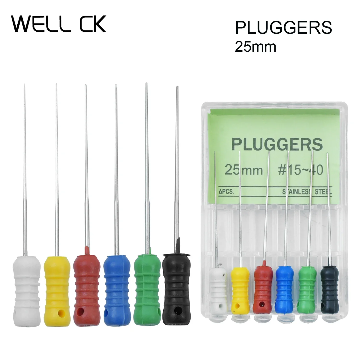 Dental Tools Endo Pluggers Root Cannal Endo File Hand Use 25mm Stainless Steel Endodontic Instruments Dentist Dentistry Drills