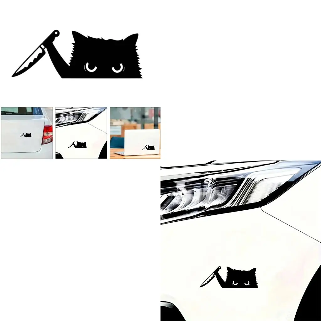 Small Black Silhouettes Auto Body Accent for Vehicle Exterior Laptop Cover Decoration
