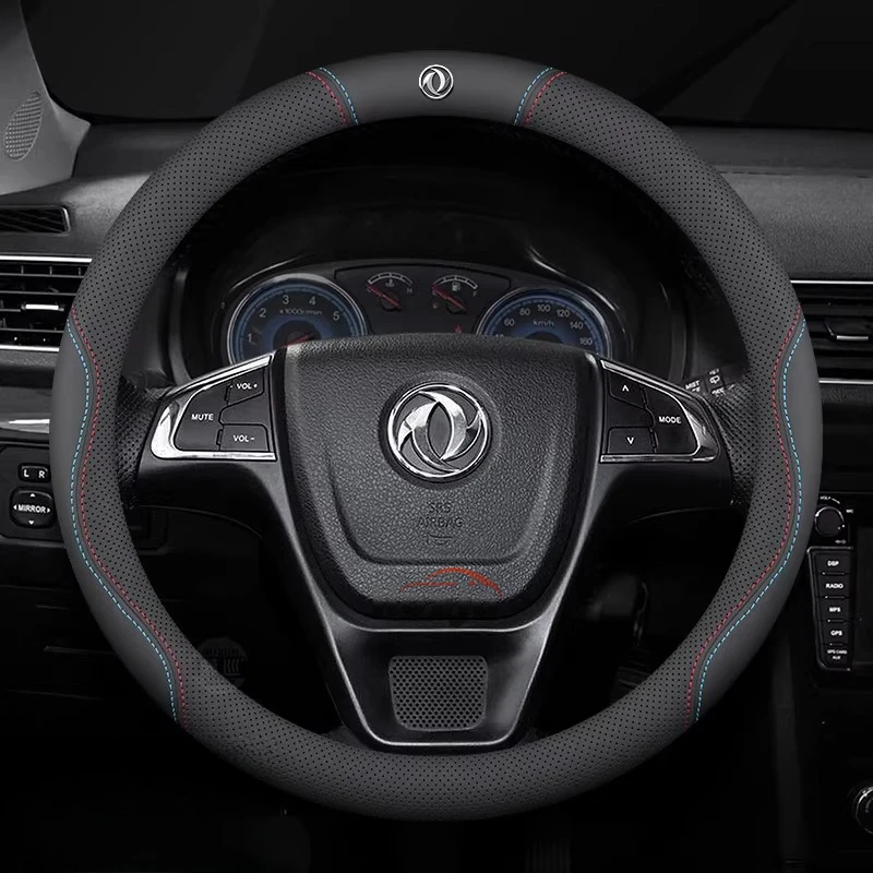 

Leather Car Steering Wheel Cover for Dongfeng T5 Evo 580 Shine Max Rich 6 E70 IX5 AX7 Accessories Dongfeng Joyear X3 X5 SX6