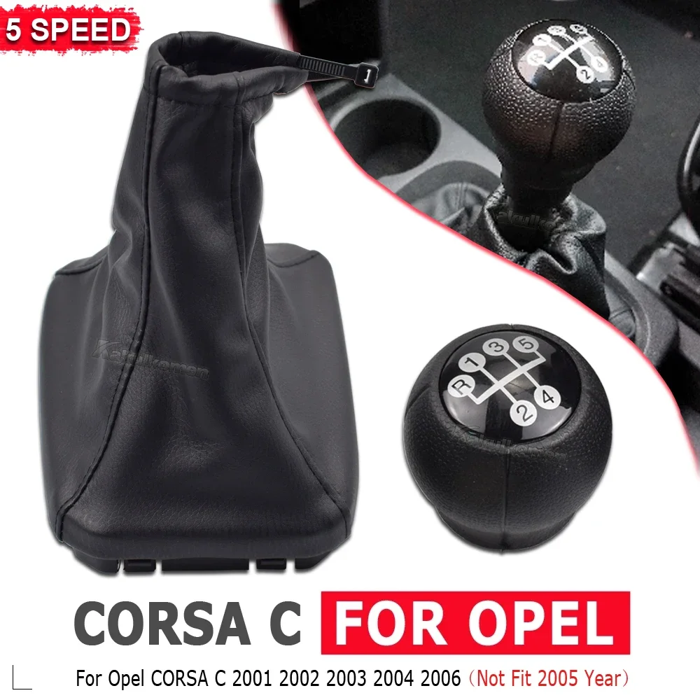 Fit For Opel CORSA C Custom Gear Lever Boot and Handbrake Grips Car Anti Slip Parking Hand Brake Boot and gear shift knob