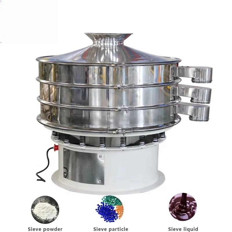 Steel Cat Pet Food Vibrating Sieve Machine with Motor High Efficiency Durable for Rabbit & Hamster Pellets
