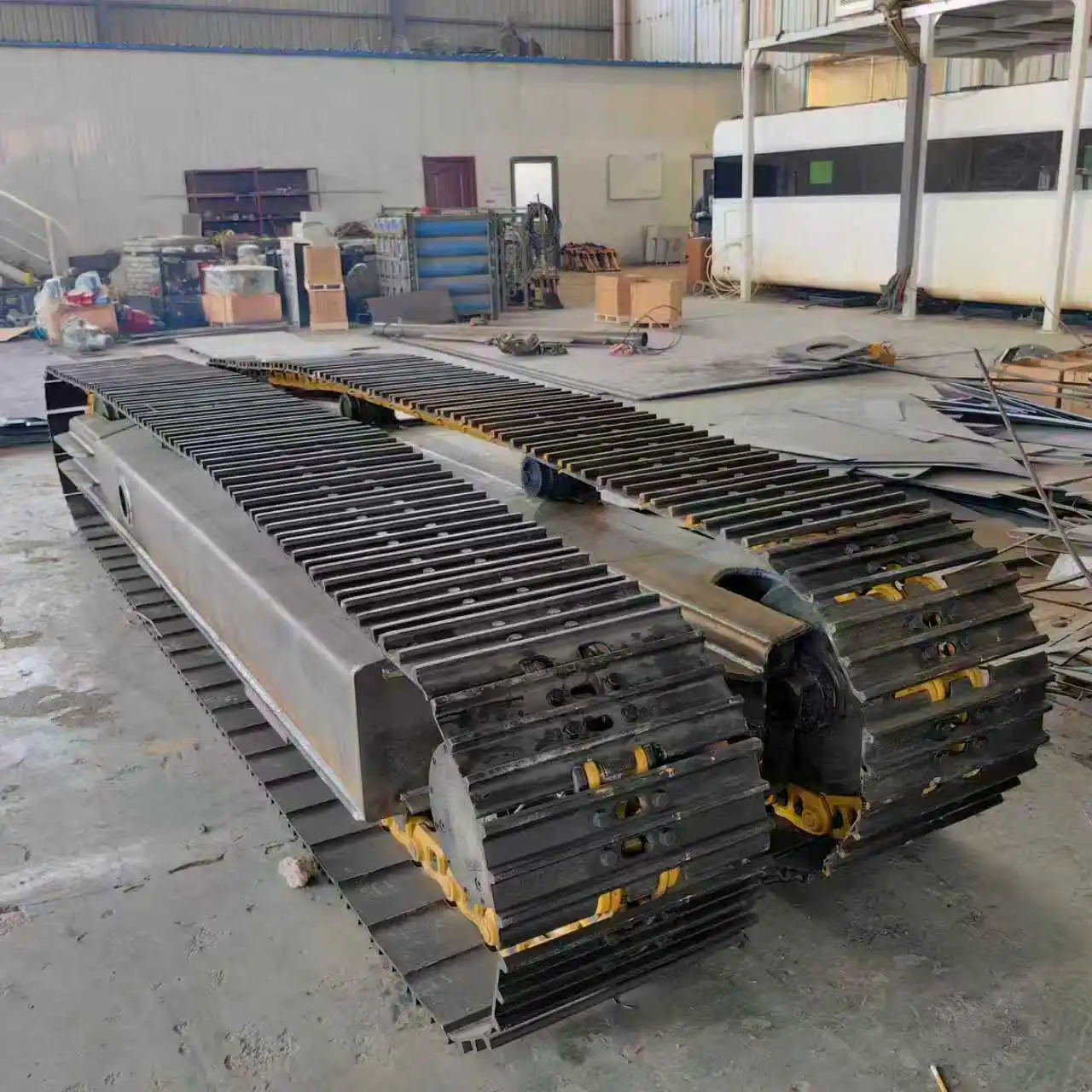 Custom Complete Steel Track Undercarriage Chassis Assembly, High Precision Replacement Parts for Mini Excavator Machinery view 4