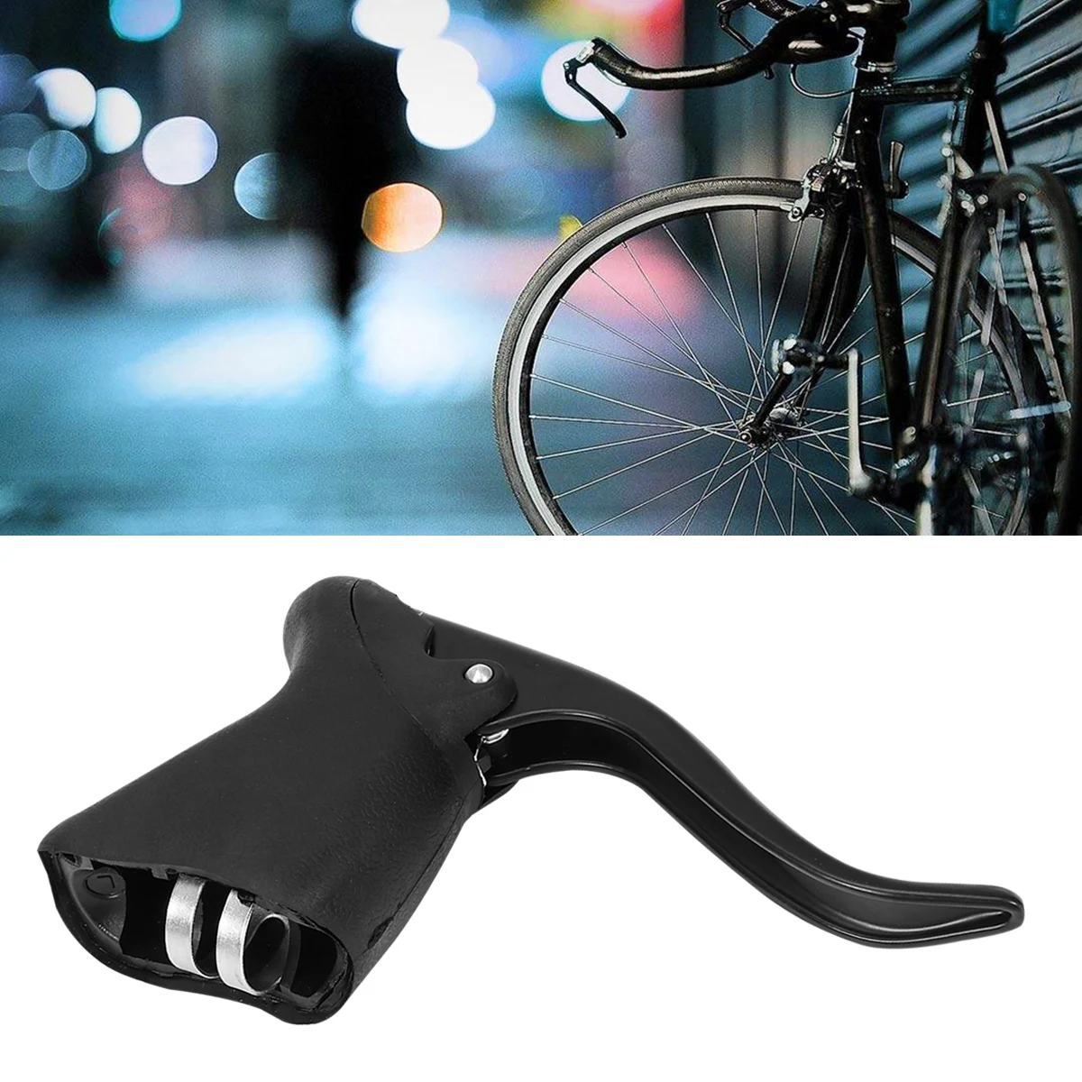 

1 Pair Bicycle Brake Levers 22.2-23.8Mm Aluminum Alloy Handlebar Front Rear Bike Brake Handle For Road Cycling Durable