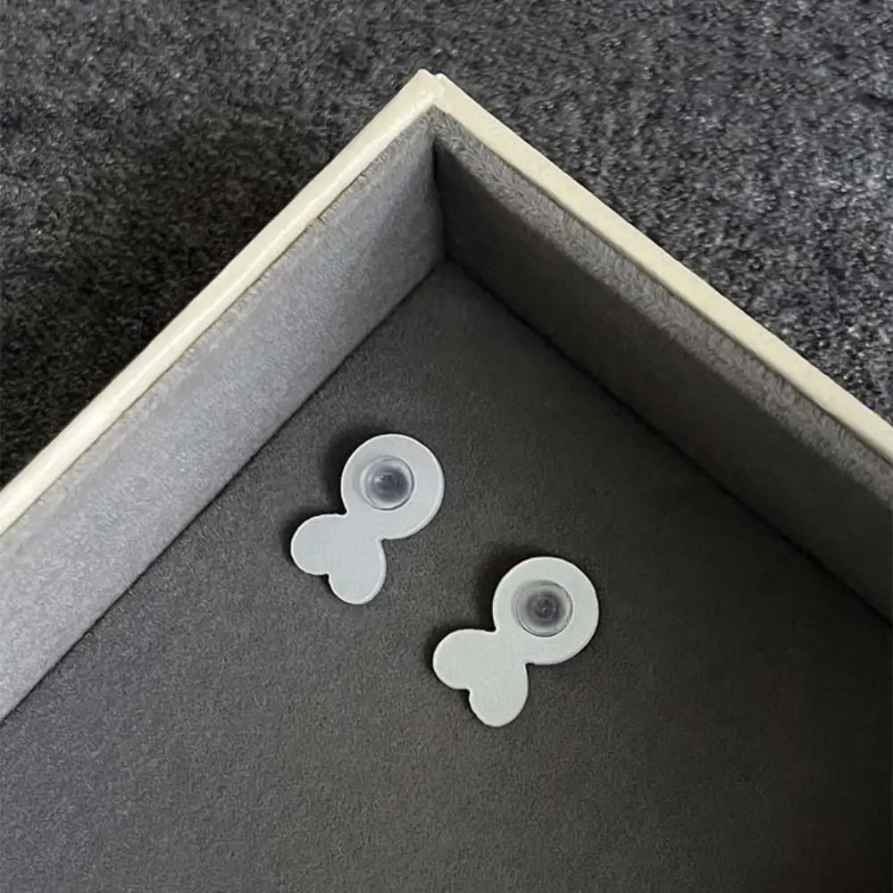 60-80Pcs Rabbit Shape Silicone Ear Back Stoppers Heart Anti Eversion Supportive Earrings Lifters Jewelry Making Accessory