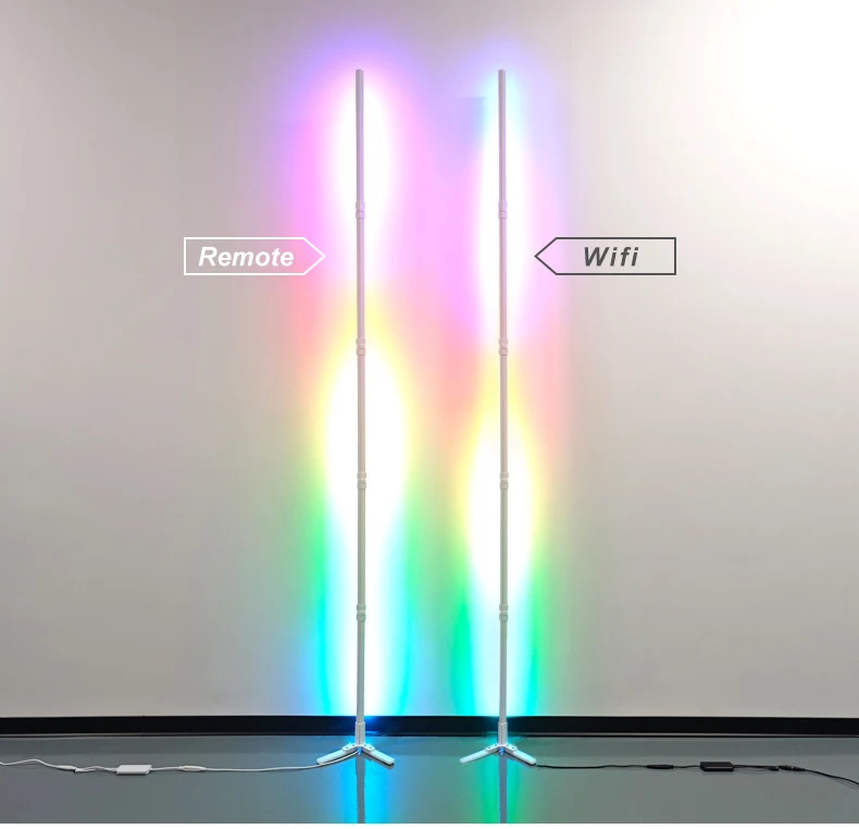 200cm RGB Tuya Floor Lamp Smart APP Remote Control Modern Corner Floor Light Atmospheric LED Stand Lighting Festival Decoration