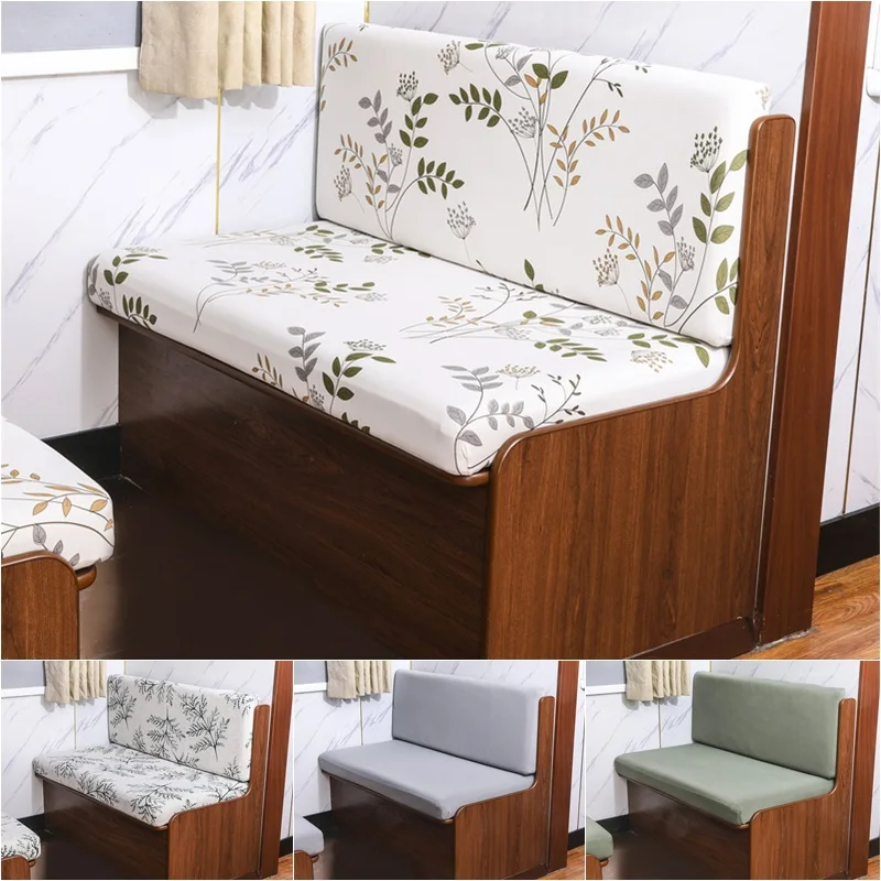 2pcs/set Elastic RV Dinette Cushions Covers RV Floral Sofa Seat Slipcover Washable Furniture Protector for RV Camper Car Bench