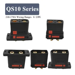 QS10 Series Battery Connector Anti-ignition Electric Vehicle Battery Terminal 210A QS10P-L-S-U Male Female Power Charging Plug