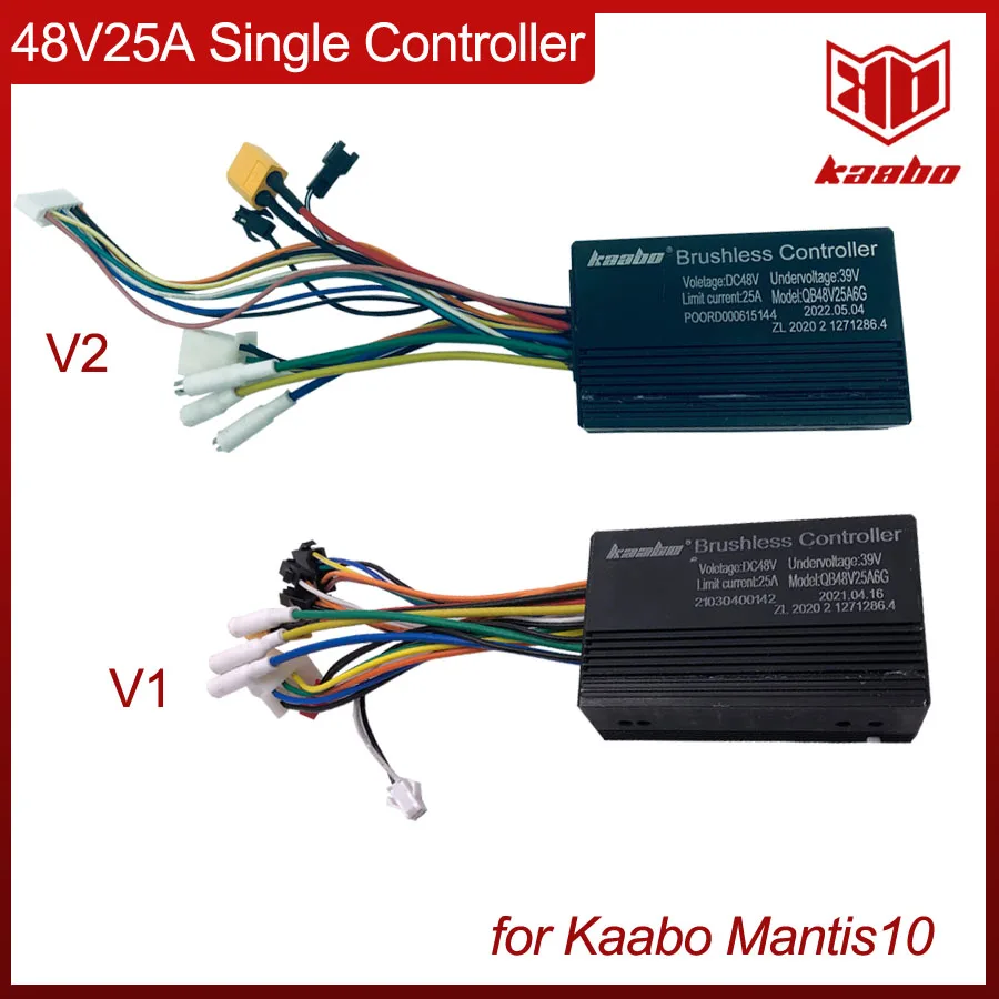 Mantis10 48V25A Sine Wave Brushless Controller 800W Hall Motor Kaabo Mantis 10inch Electric Scooter Spare Parts