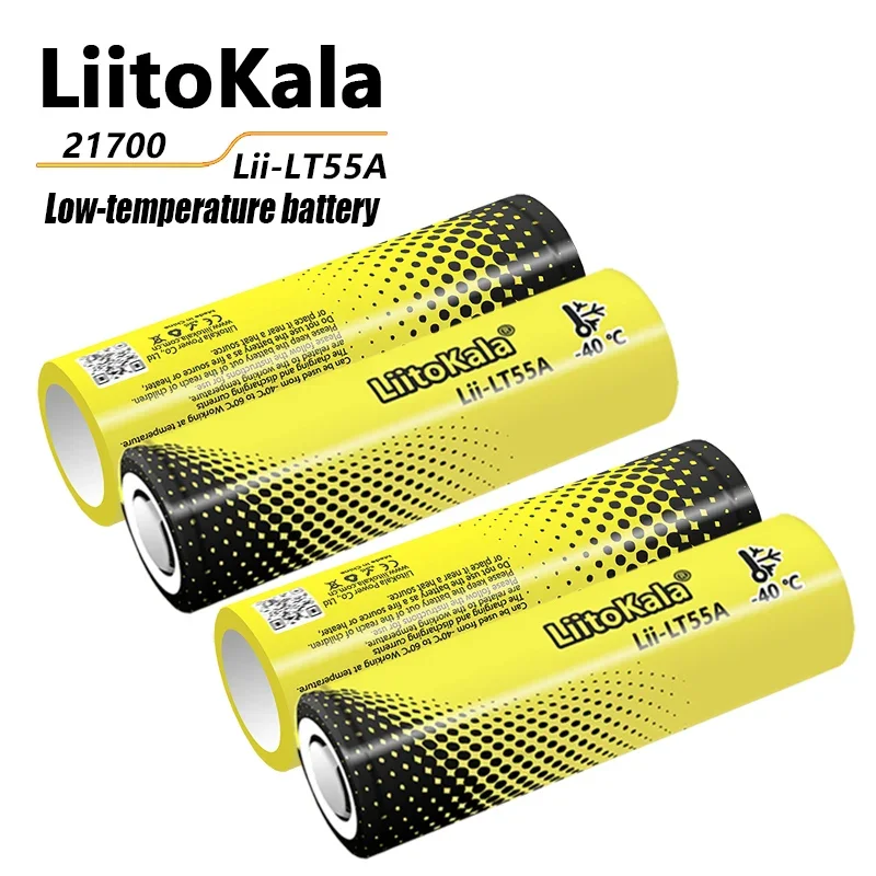 

4PCS LiitoKala Lii-LT55A 21700 5500mah Rechargeable Battery 3.7V 1C discharge High Power batteries For High-power Appliances