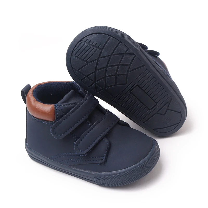 Kid Casual Shoes Rubber Sole Anti-slip Ankle-covered 1-3 Years Children Boys and Girls Outdoor Walking Shoes Fashion BLS3031