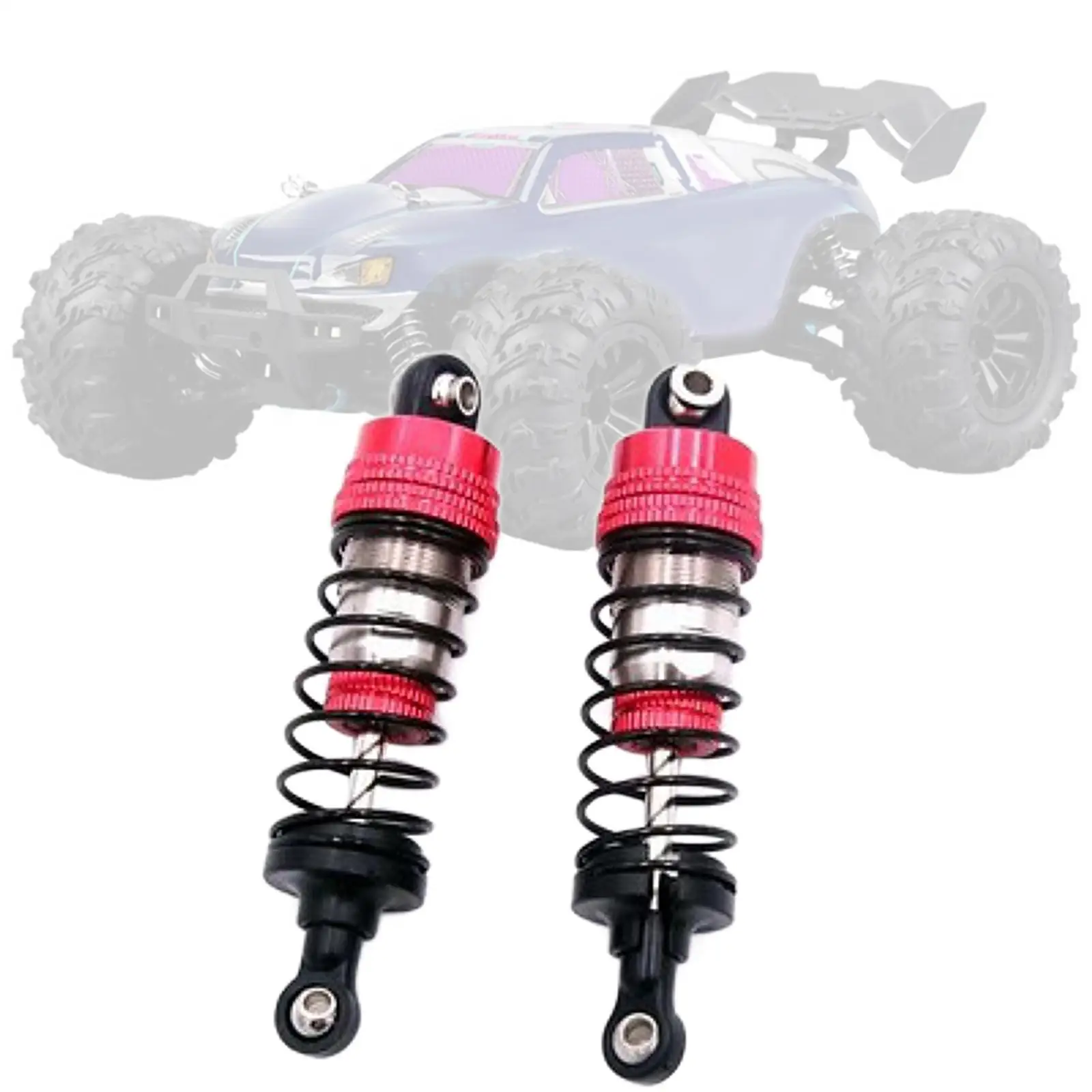 2 Pieces RC Car Shock Absorbers Metal Shock Absorbers for 16101 16102 1/16