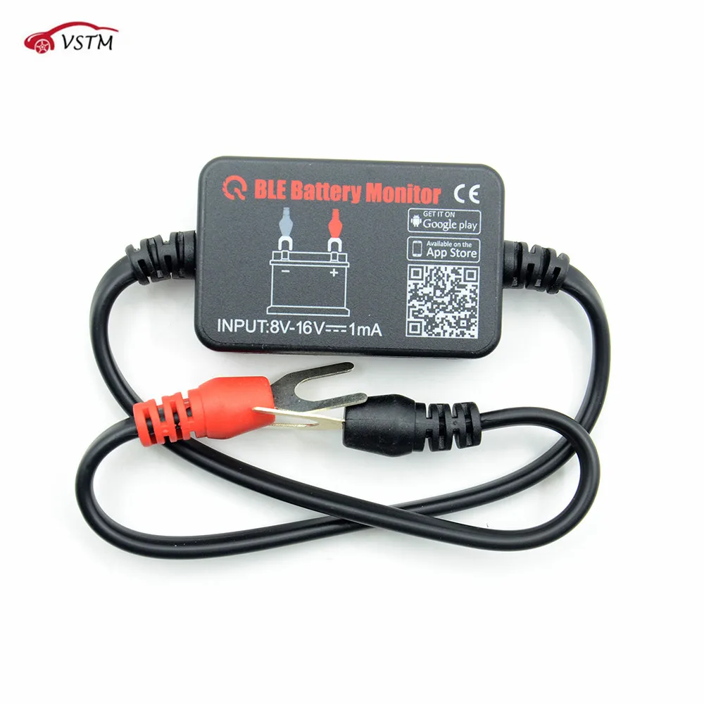 2022 With Alarm Diagnostic Tool Voltage Charging Cranking Test Car Battery Monitor 12V for Android IOS Phone BM2 Bluetooth 4.0