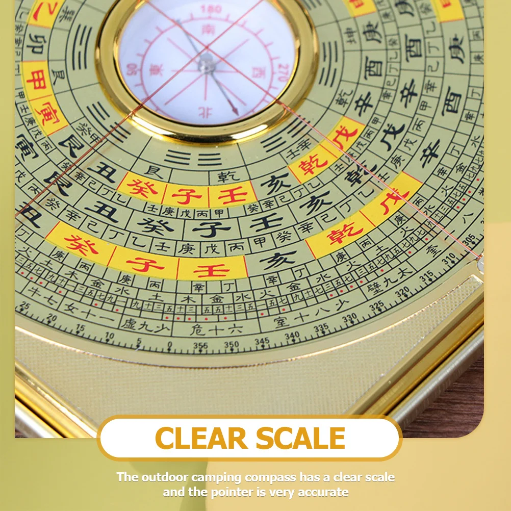 

High Precision Vintage Metal Compass For Hiking Camping Survival Navigation Outdoor Adventure Astronomer Geomancer Use