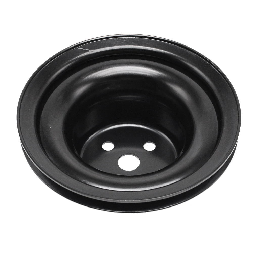 Car Water Pump Pulley Single 1 Groove Black Steel For Ford Mustang 260 289 302 351W 1965-1969 V88970BK view 2