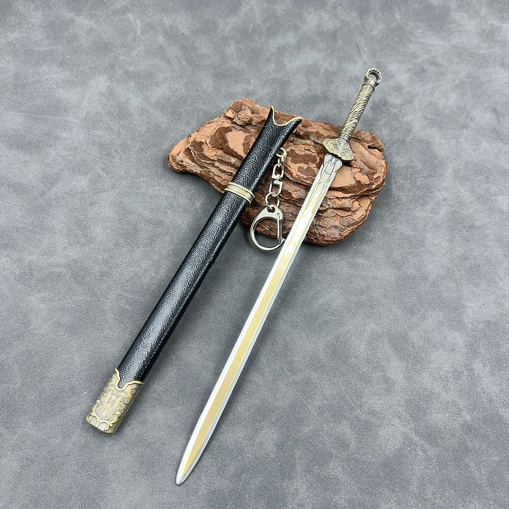 

22cm A Journey To Love Film Television Peripheral Sword Model Ren Ruyi Red Dust Sword With Sheath Metal Crafts Ornament Toy Boy