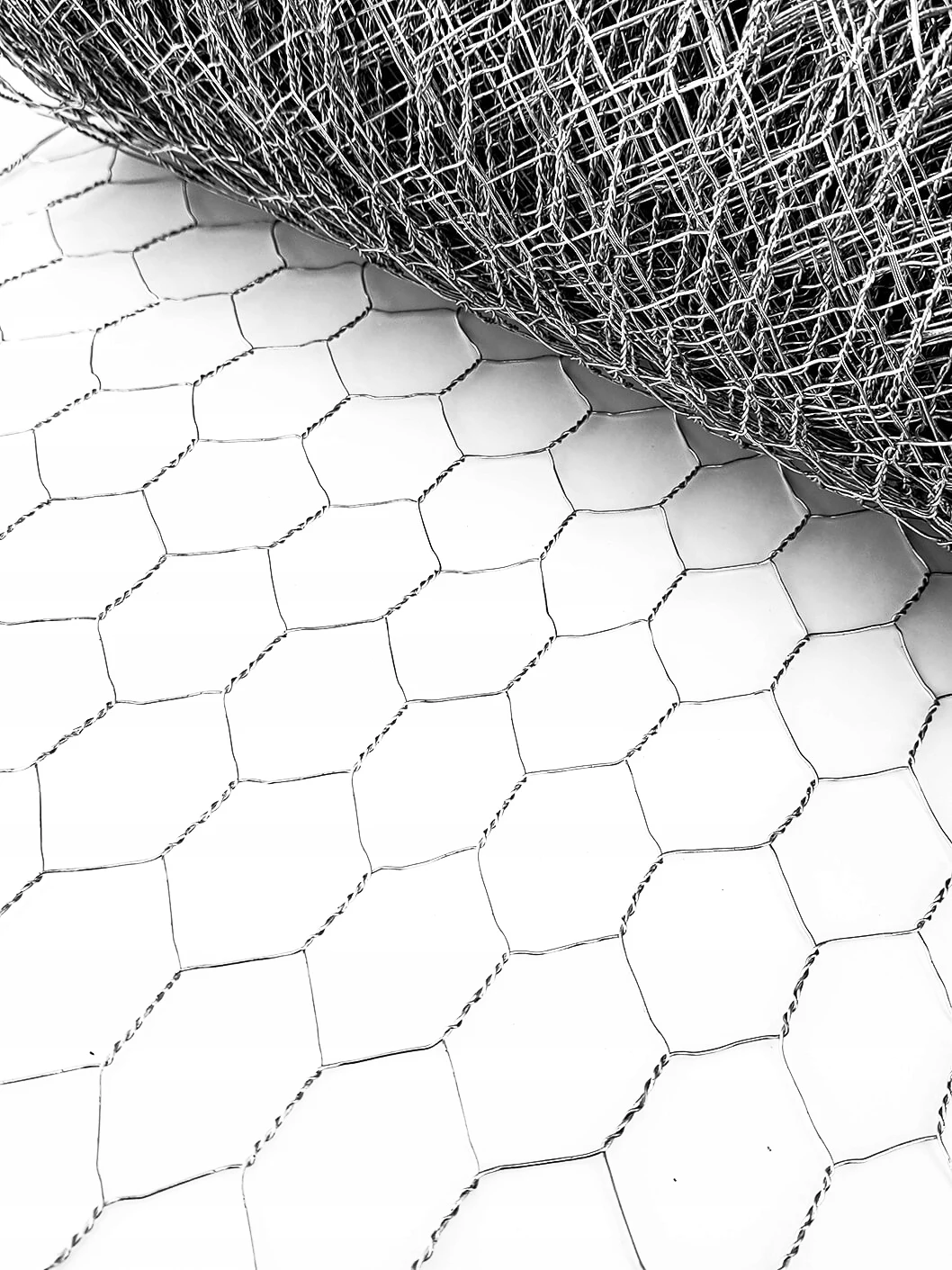 Clôture hexagonale 0,5 m x 5 m, maille galvanisée