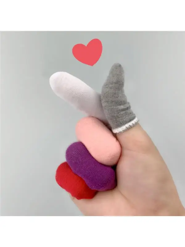 Thickened Cotton Hand Gloves for Grinding Protection Warm Cotton Finger Covers Wear Resistant Durable Home Daily Use