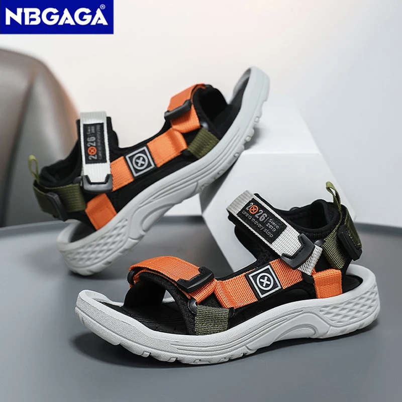 Fashion Kids Sandals Boy Soft Sole Non-slip Outdoor Breathable Walking Sandials Summer Children's Girls Beach Shoes