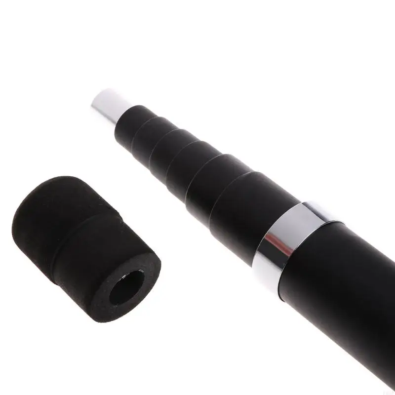 F68F 4.5M Retractable Fishing Landing Net Rod Round Stretch Brail Pole Portable Tools