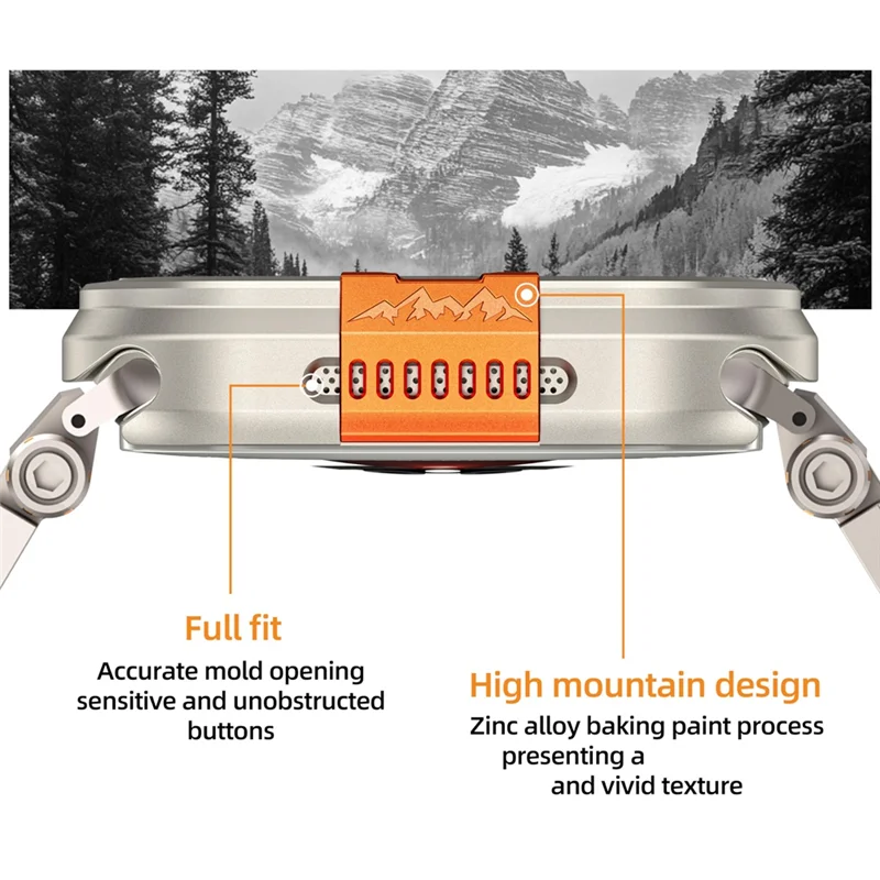 AB53 Усовершенствованный защитный металлический корпус с поворотным бампером и задней крышкой для часов серии 10, титан 46 мм
