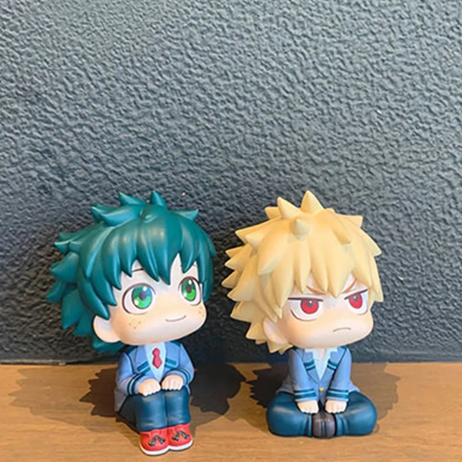 1-4 piezas boku no hero academy figura de anime midoriya izuku figura de acción bakugo katsuki/todoroki shoto estatuilla colección de juguetes de pvc