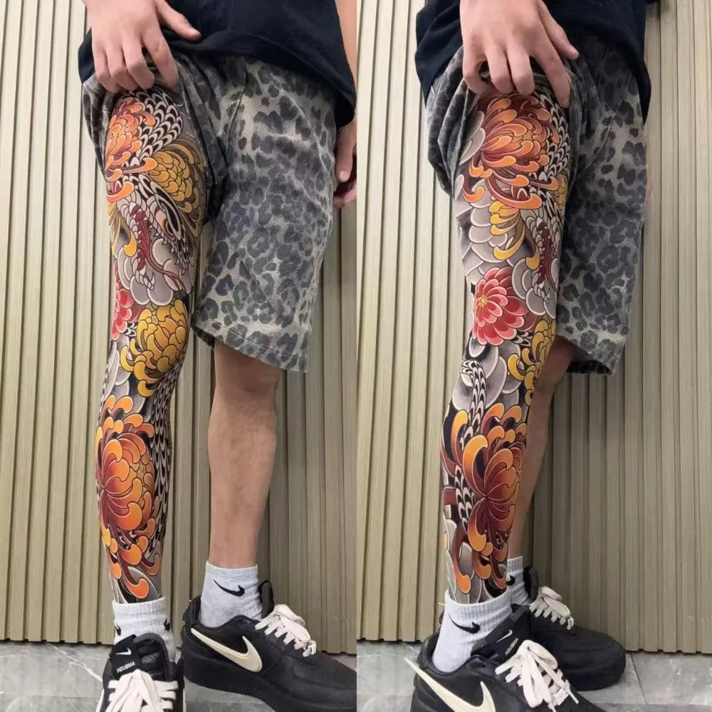 جديد كامل الساق الجوارب وهمية الشمس واقية المطبوعة الجوارب الصيد الجوارب المرنة اليابانية كول شخصية القيادة مثير جوارب للجنسين #1