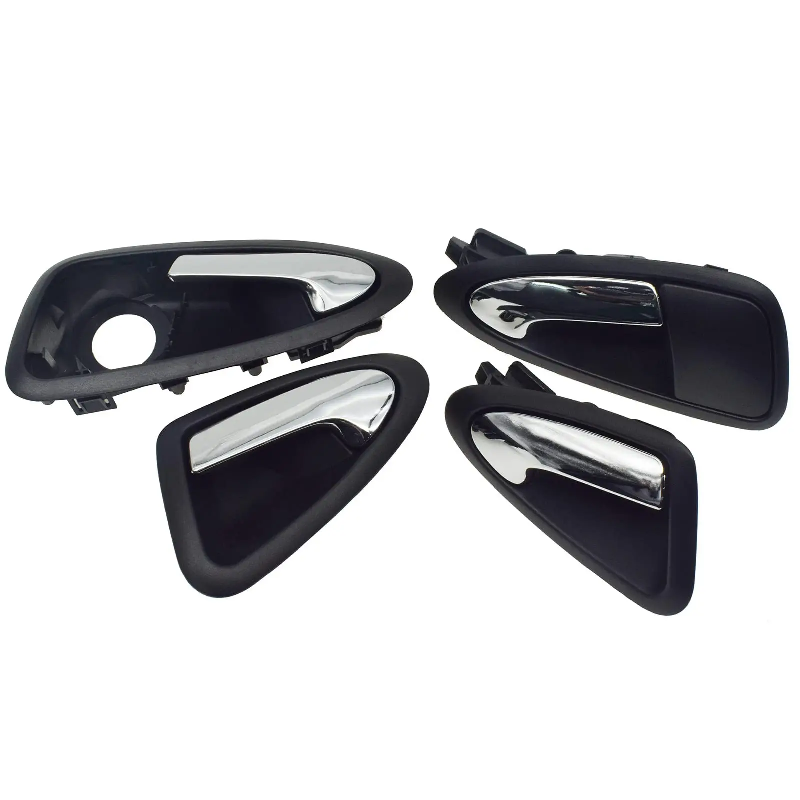 Car Interior Inner Door Handle 6J1837113A 6J1837114A 6J4837113A 6J4837114A for Seat Ibiza 2009-2012 Chrome