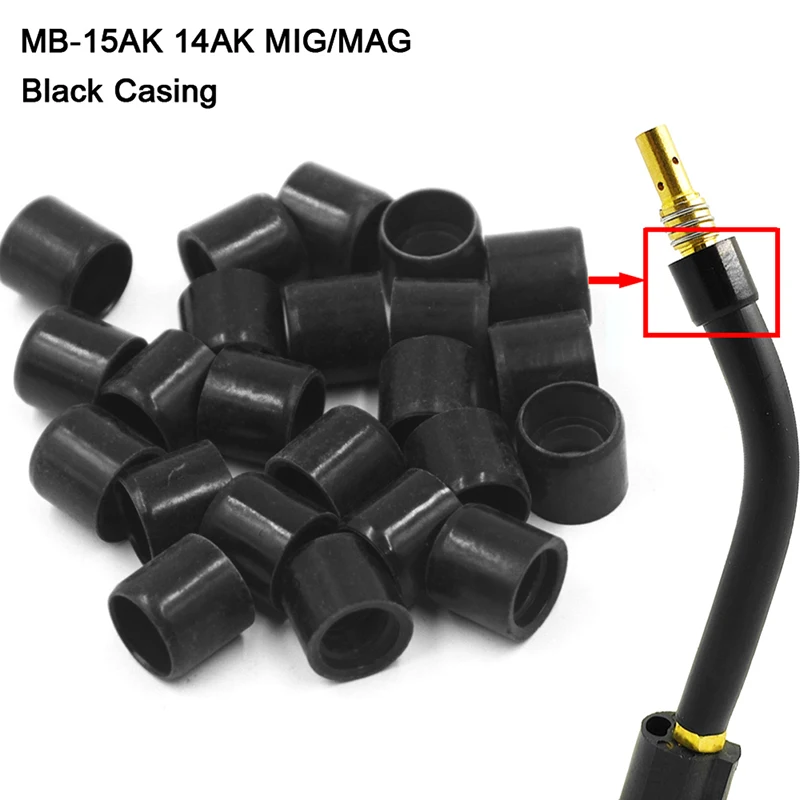 2pcs MB-15AK 14AK MIG/MAG Euro Style Welding Gun Goose Neck Bend Black Casing Replace Part