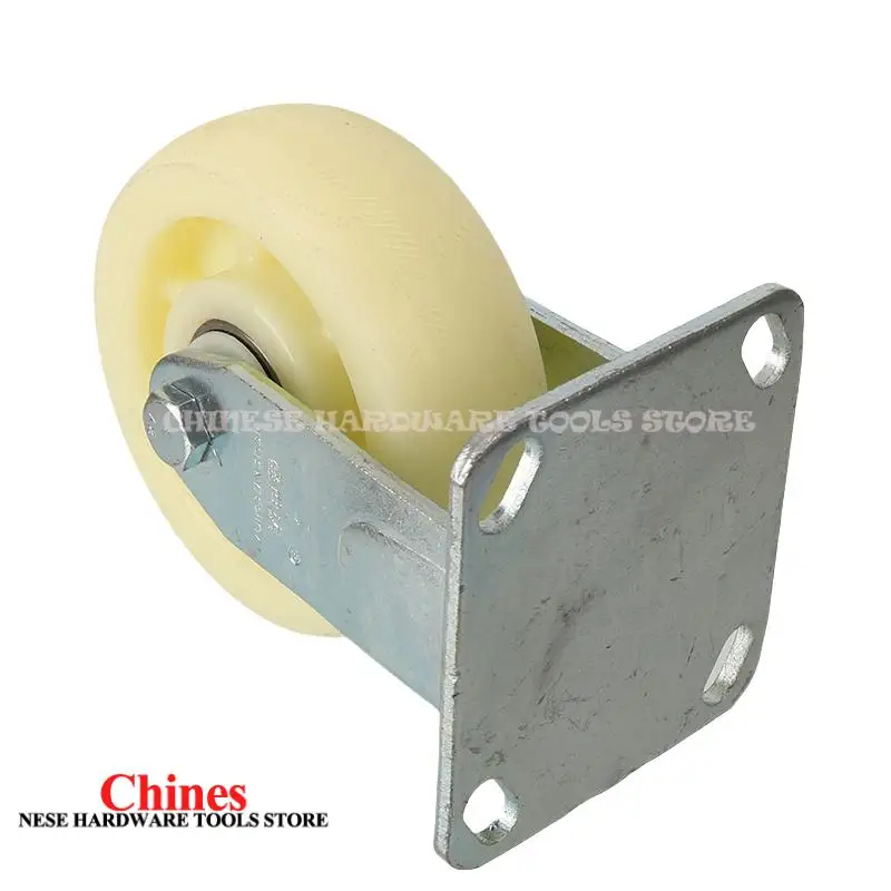 

5-inch Standard PU Fixed Wheel (Basic Industrial Grade) - Anti-Slip Anti-Aging Ideal for Small Tool Carts & Storage Shelves