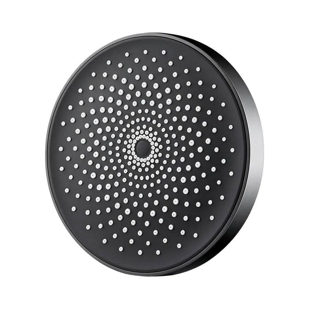 Tool Free Install Overhead Shower Rain Head for Bathroom with Adjustable Brass Joint and Enhanced Water Pressure ABS 22.5cm