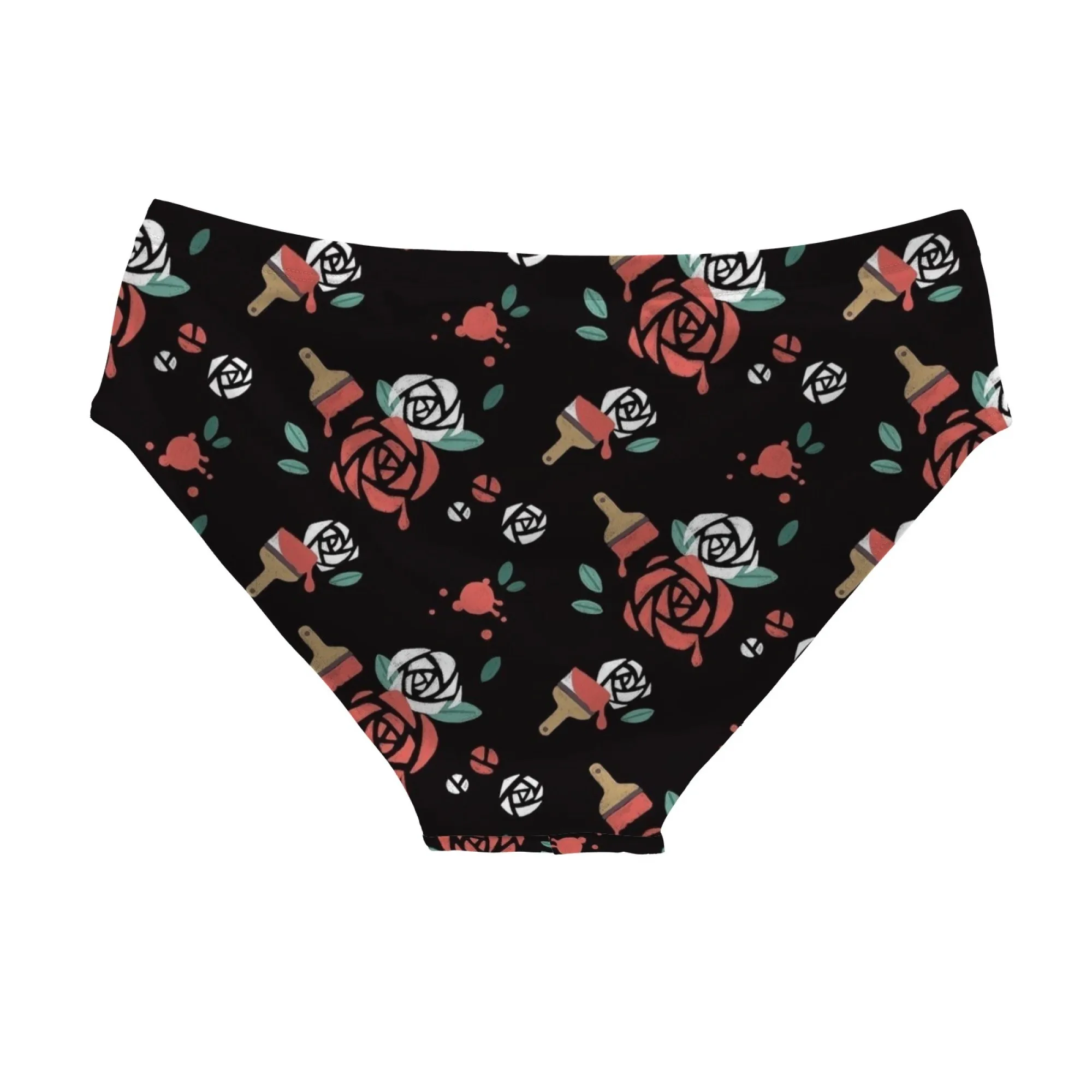 Rose-painted Graffiti Swim Trunks Lightweight Comfortable Sexy Men's Triangle Trunks Pool Party Beach Vacation Sexy Men's Bikini