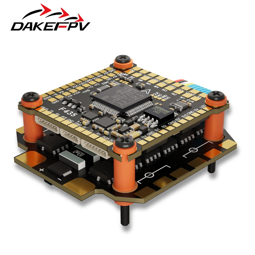 DAKE F435 V3/V4 FC ESC Stack 3-8S Lipo Flight Control BLS 55A/60A/70a 4 in 1 ESC 30x30  RC FPV Racing Drone
