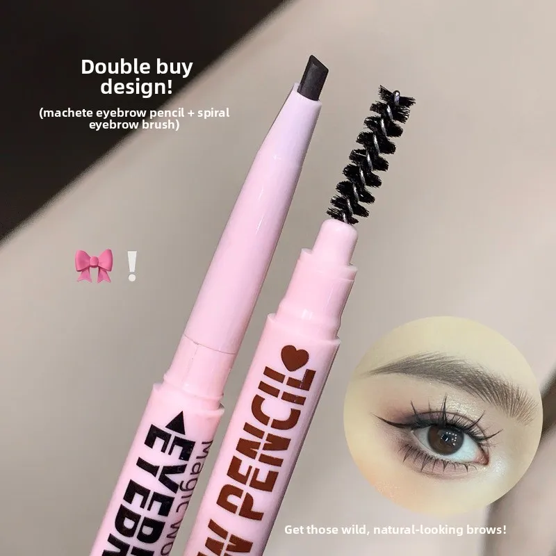 10 أقلام مضادة للتلطخ ومضادة للحواجب 2 في 1 مستحضرات تجميل احترافية للنساء 6 ألوان مقاومة للماء ومتينة للحواجب #5