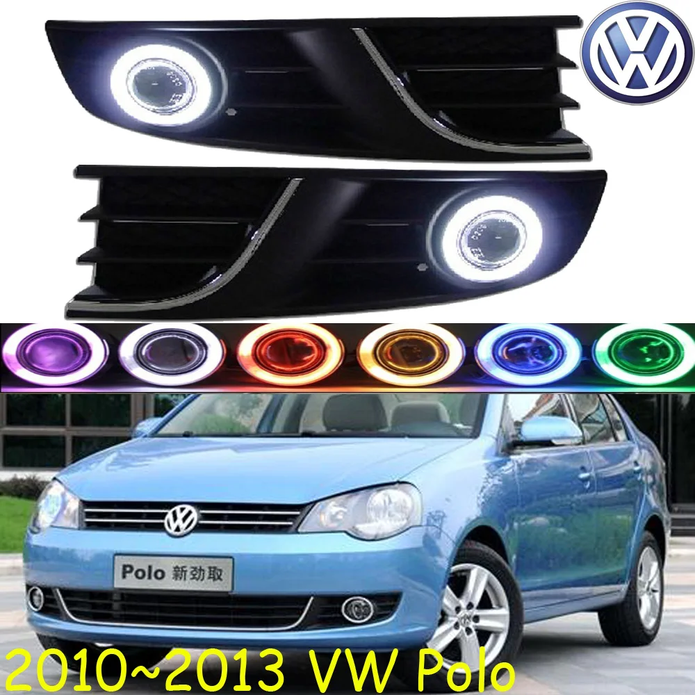 car bumper headlight for Volkswagen POLO fog projector lens light 2010~2013y car accessories CCFL for VW polo headlamp