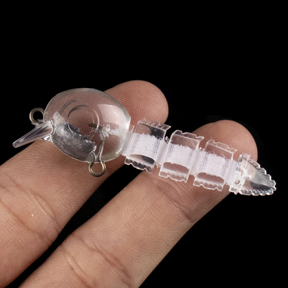 aywfish-未塗装スイムベイトブランク-55cm-35g-リアルなミノー-透明-diy-シンキングジョイント-ミニベイト-フィッシングルアー-30個-ロット