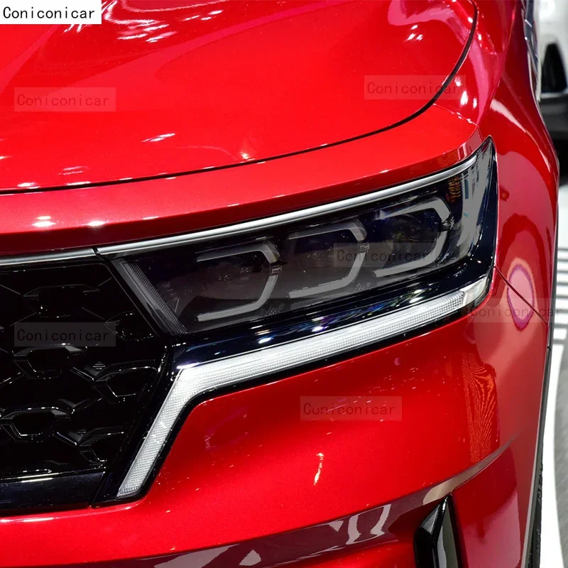 طبقة رقيقة واقية ملصقات بولي يوريثان لكيا سورينتو 2021-2023 سيارة العلوي المدخن أسود شفاف المضادة للخدش اكسسوارات PPF