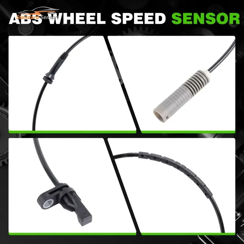 

34526762465 34526762466 for BMW E81 E82 E87 E88 E90 E91 E92 E93 120i 320i 330i 4Pcs Front Rear Left Right ABS Speed Sensor