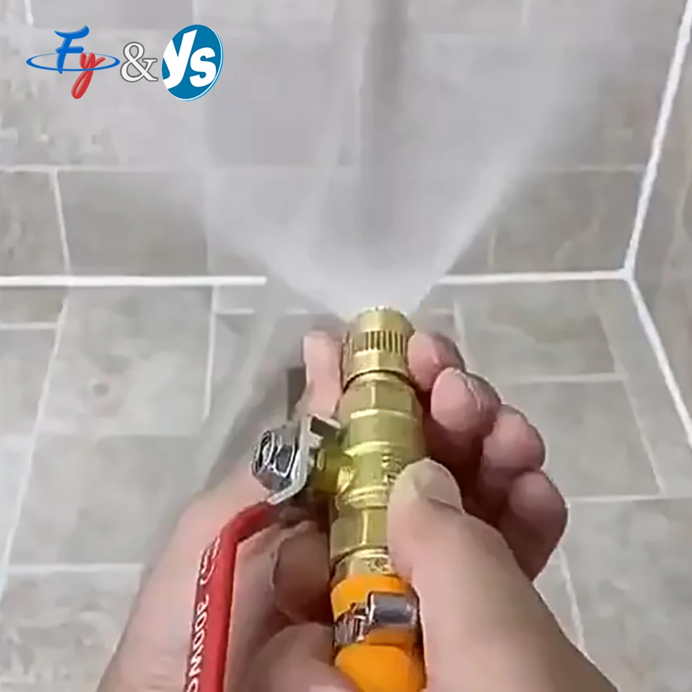 

High-pressure Water Copper Gun Adjustable Hose Sprayer Nozzle With Valve, For Lane Cleaning, Pigsty Washing