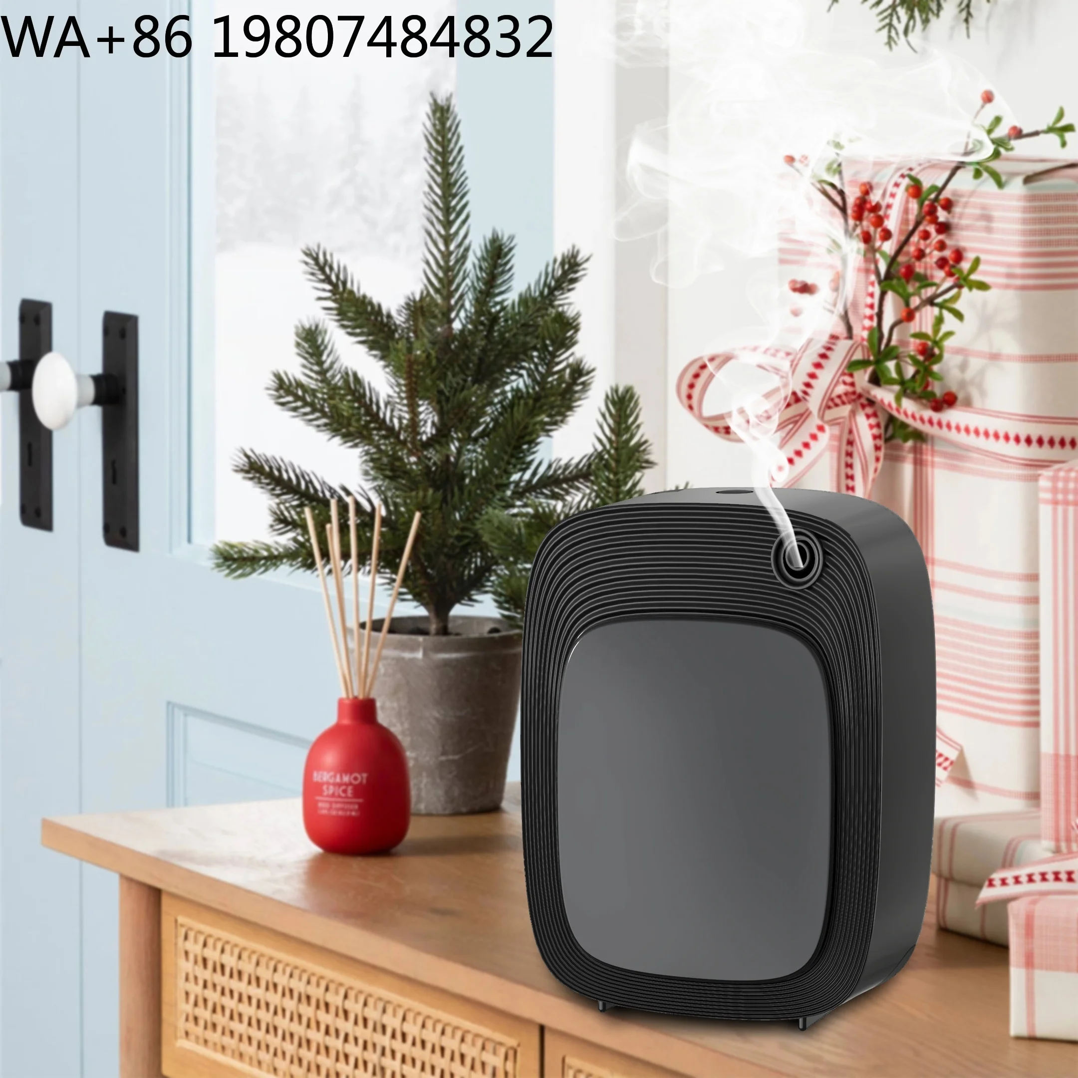 Dual Purpose Wall Tabletop Nano Waterless Scent Nebulizer Wifi App Control Portable Fragrance Diffuser Silent Perfume Sprayer