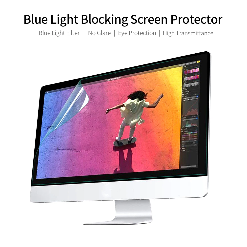 Blue Light Blocking Screen Protector High Transmittance/Anti UV&Glare Blue Light Filter for 24'' Monitor with 16:9 Aspect Ratio