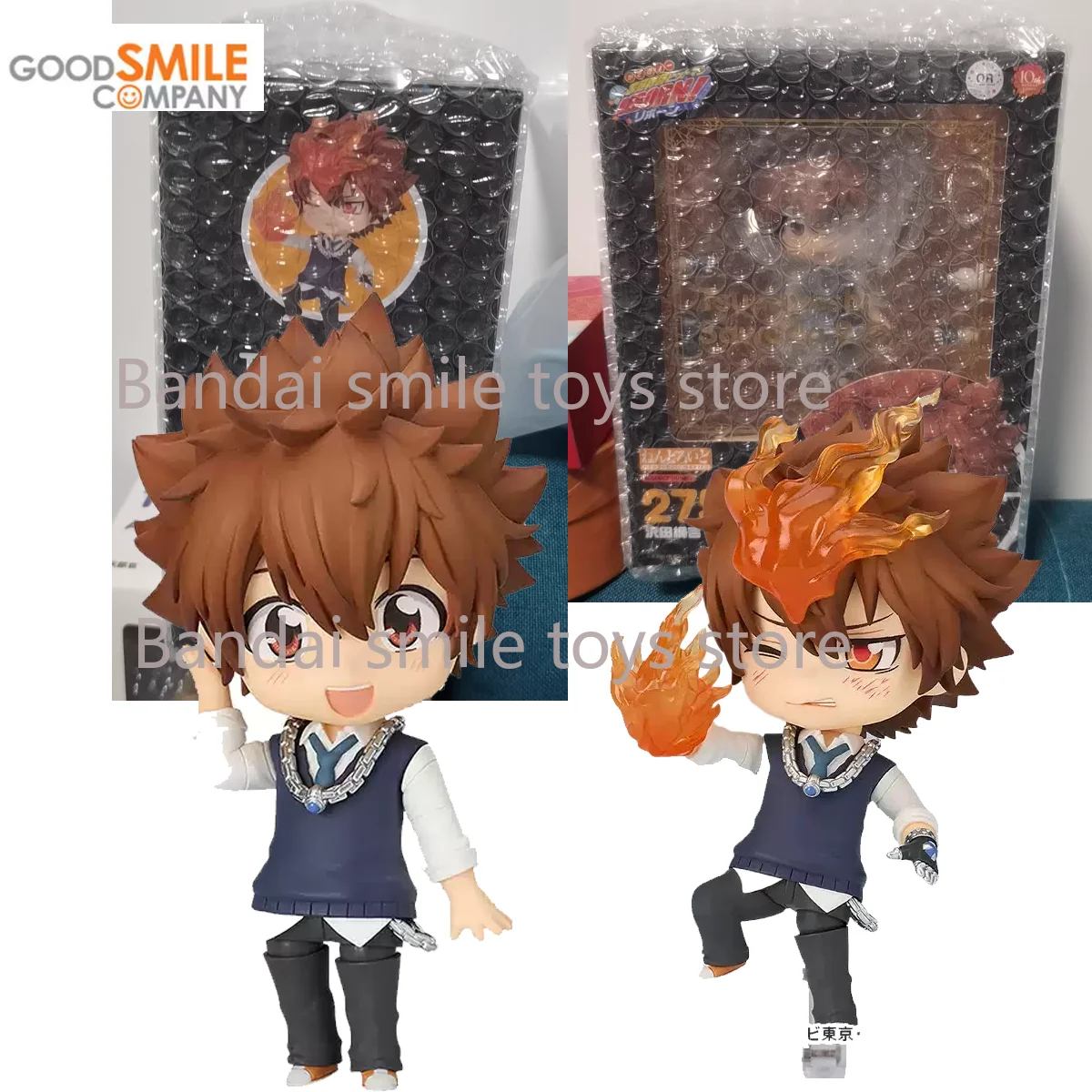 

GSC 2756 Original Nendoroid Joints Movable Kawaii 10CM HITMAN REBORN Sawada Tsunayoshi 2.0 Anime Action Figures ToysGifts
