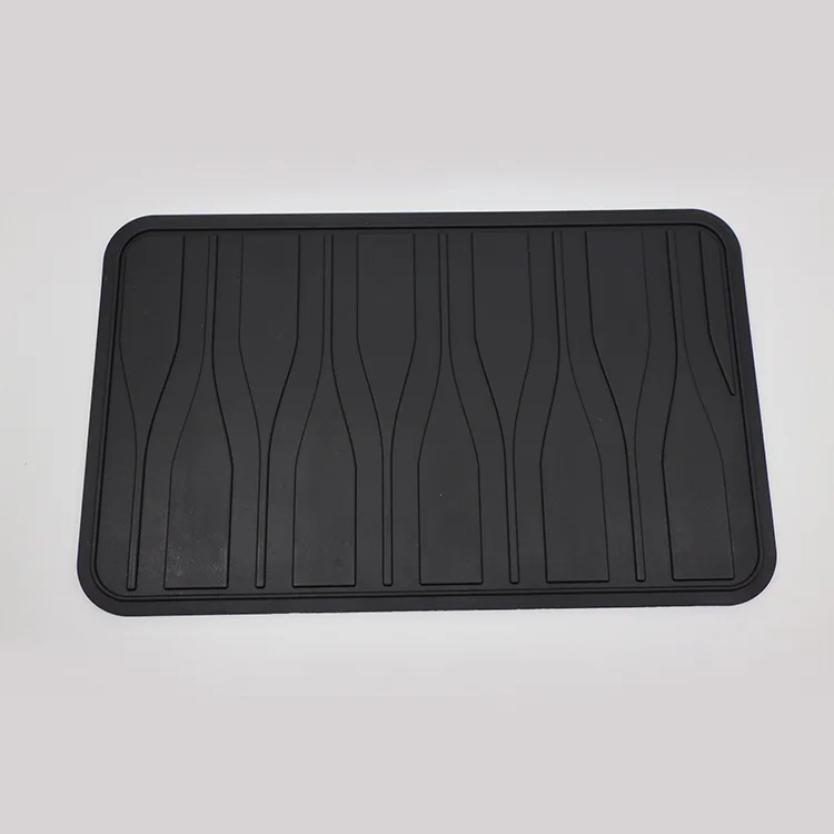 

1PC Silicone Car Foot Mat Pedal Waterproof Non-Slip Car Driver Floor Heel Inner Pad Pedal For Use Under Both Front And Rear Seat