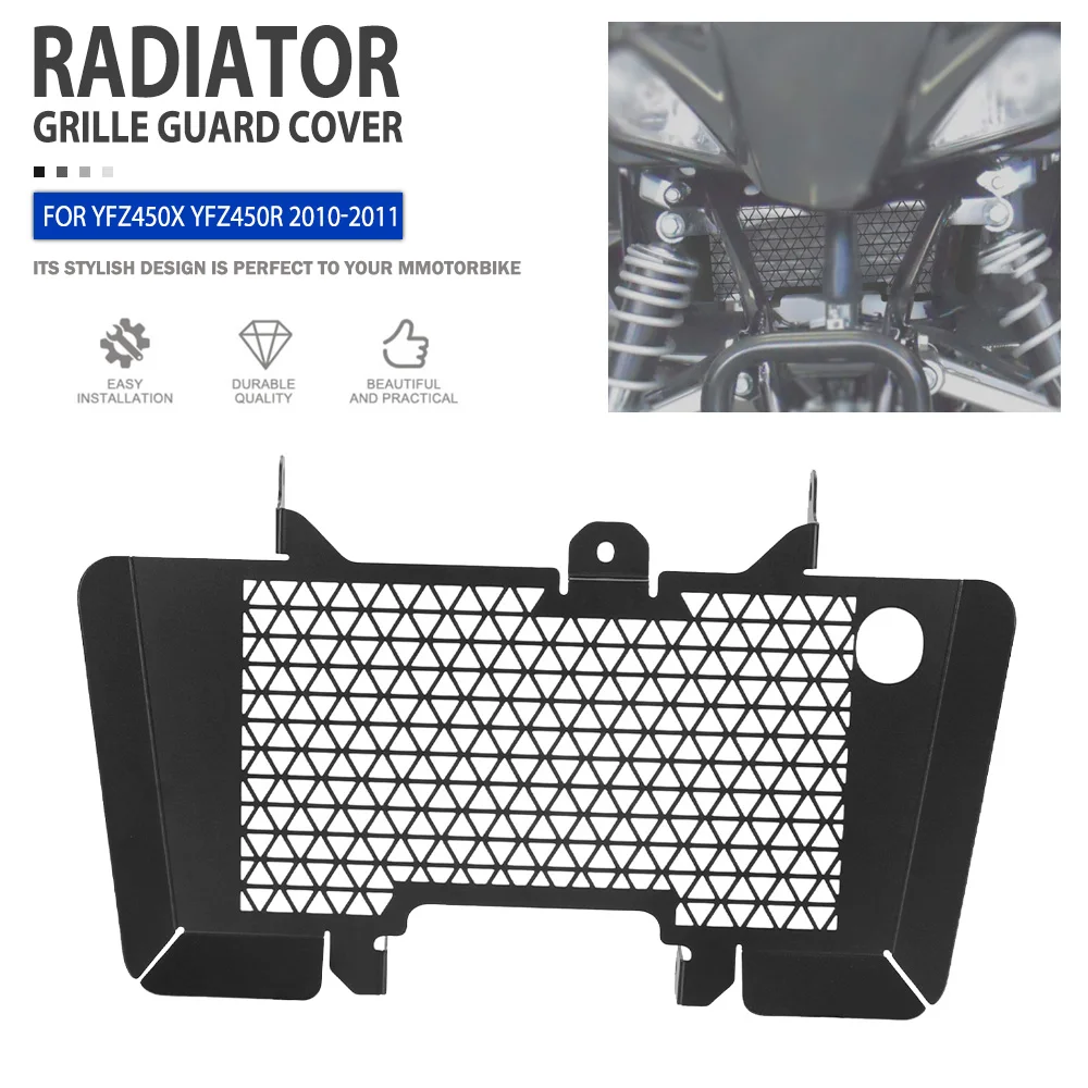 Radiator Guard For Yamaha YFZ450R 2009 2010 2011 2012 2013 For YFZ450X 2010-2011 Motorcycle Radiator Grille Cover Protector Part