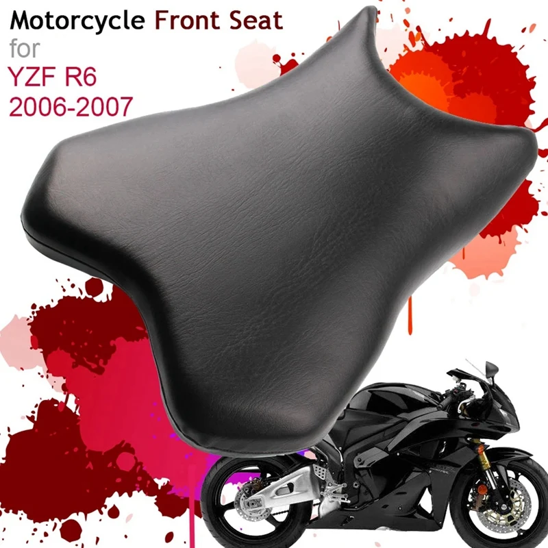 Motorcycle Leather Front Seat Cushion Seat for Yamaha YZF600 YZF-R6 YZF R6 2006 2007