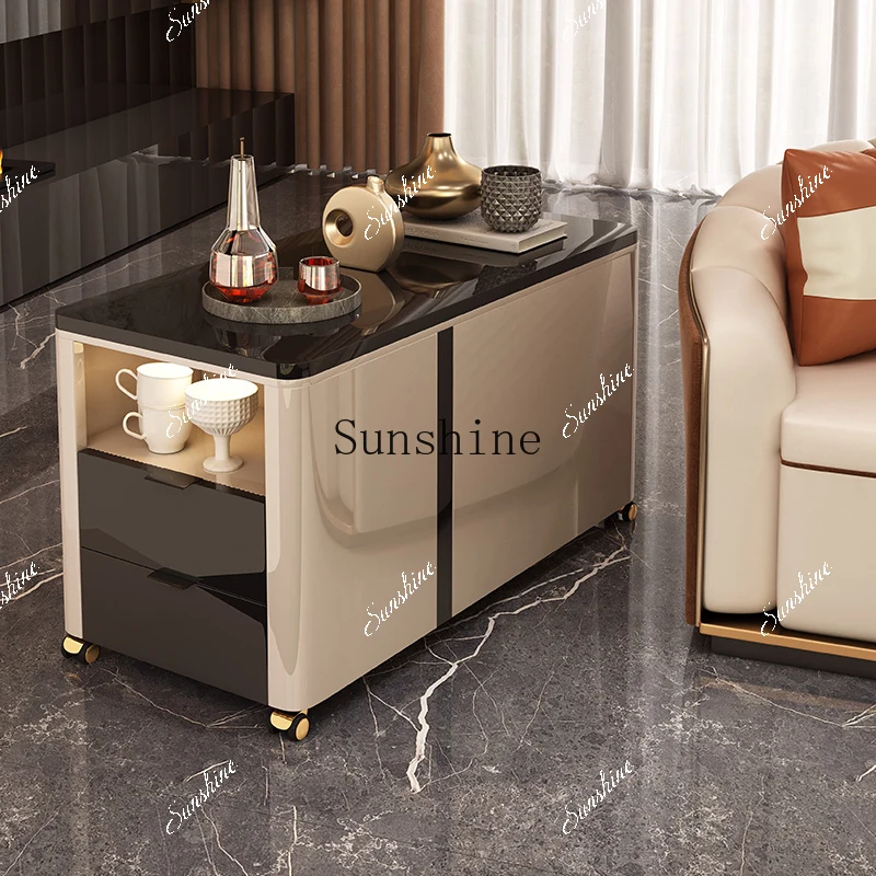 side cabinet, high-end microcrystalline stone table, living room storage storage, household use, corner and side of the wall  FT
