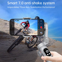 AOCHUAN Smart XPro Grey Smartphone 3Axis Gimbal Stabilizer For iPhone and Android Phone video shooting Stabilizer