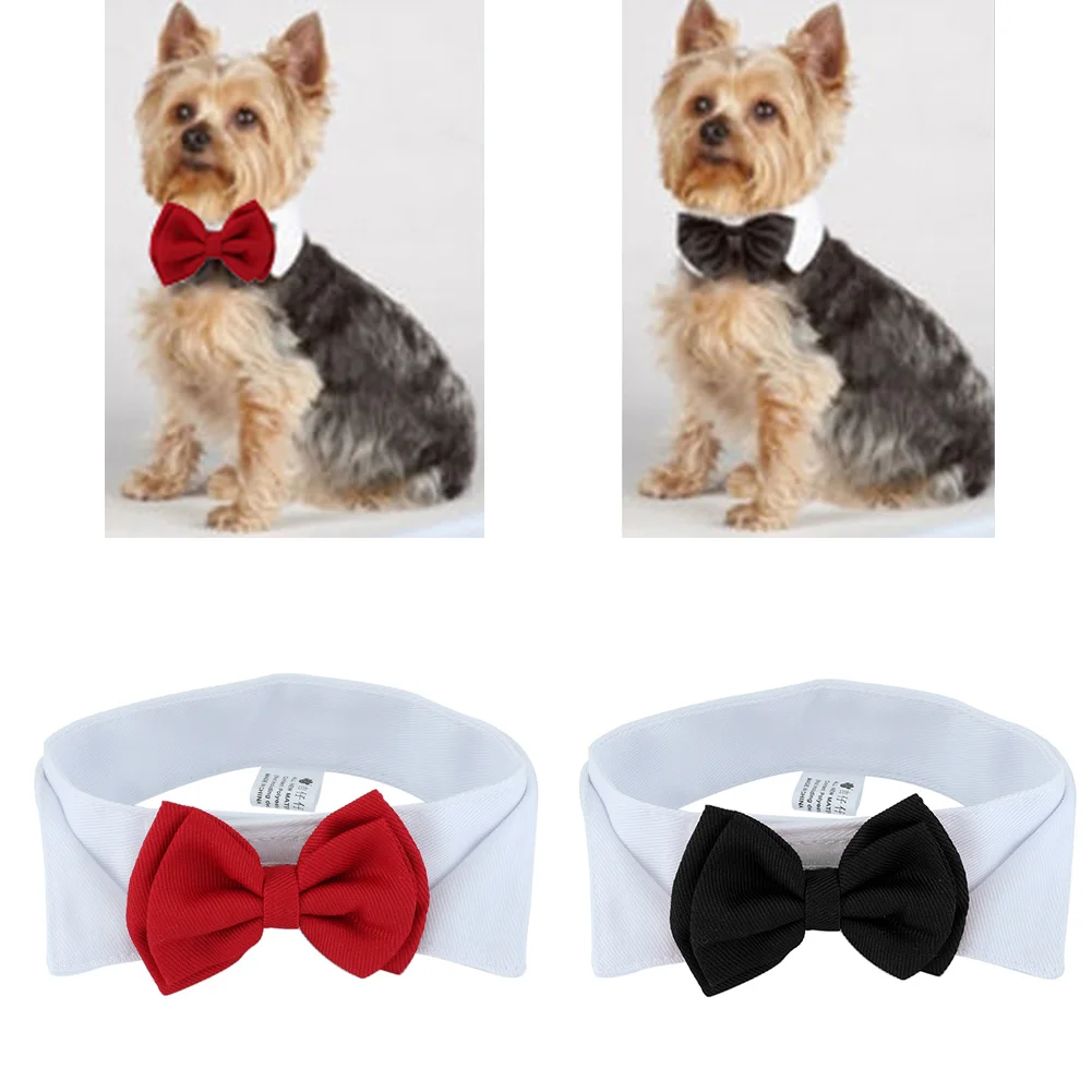 1PC Pet Puppy Dogs Adjustable Bow Tie Collar Necktie Bowknot Bowtie Holiday Wedding Decoration Accessories New