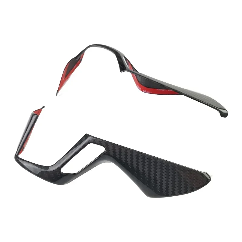 Carbon Fiber Car Steering Wheel Cover Key Sticker Trim for Alphard Crown Vellfire 30 Auto Interior Parts Factory Direct