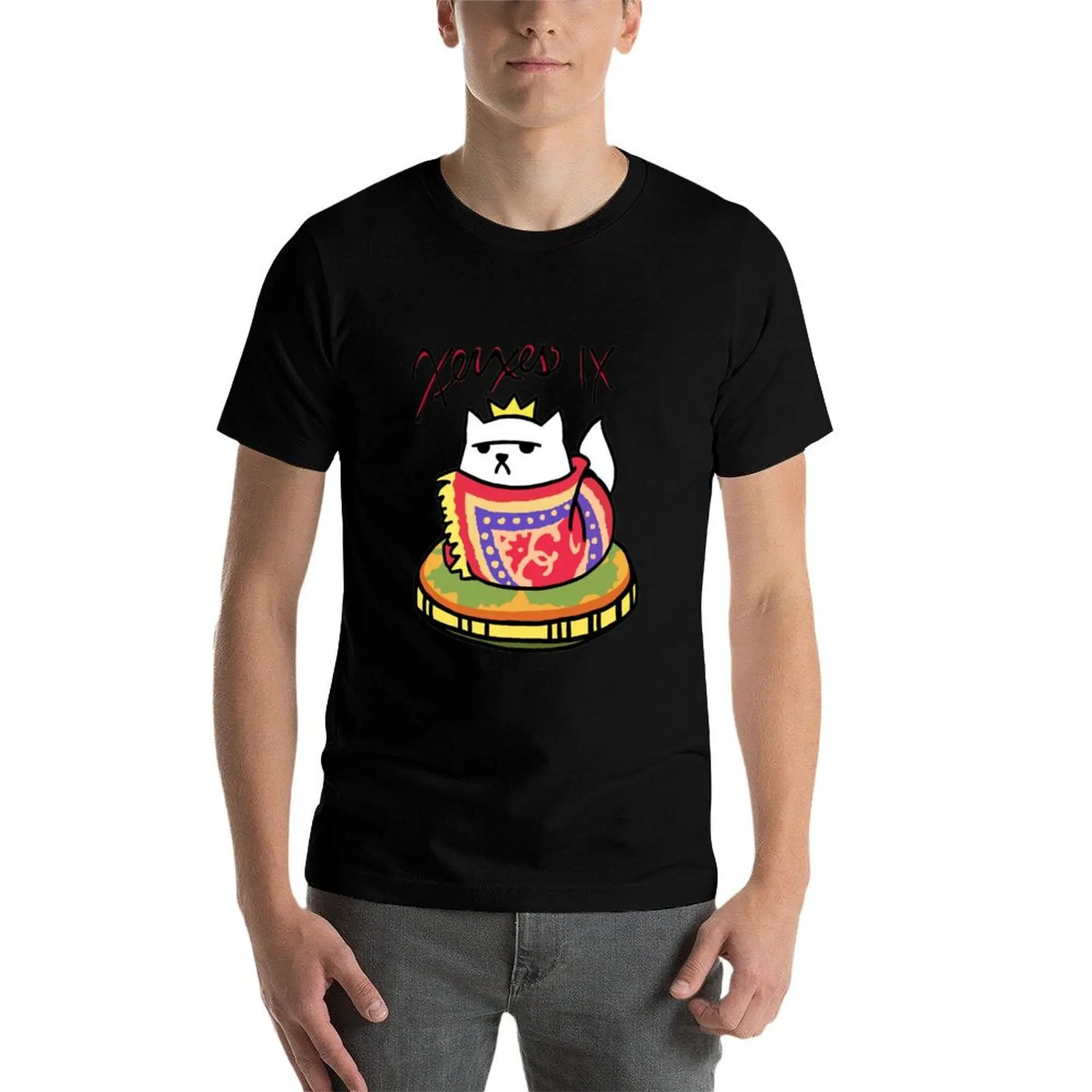 

Xerxes IX (Neko Atsume) T-Shirt anime t shirts for man t shirt man designer t shirt for man 100 percent cotton T-Shirt