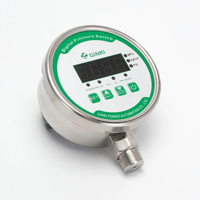 Pressostat en acier inoxydable 0-1Mpa PSI KGF/CM2, contrôleur de pression numérique réglable